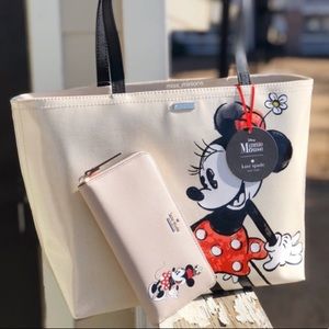 ♠️Kate Spade Minnie Mouse Tote Bag & Wallet